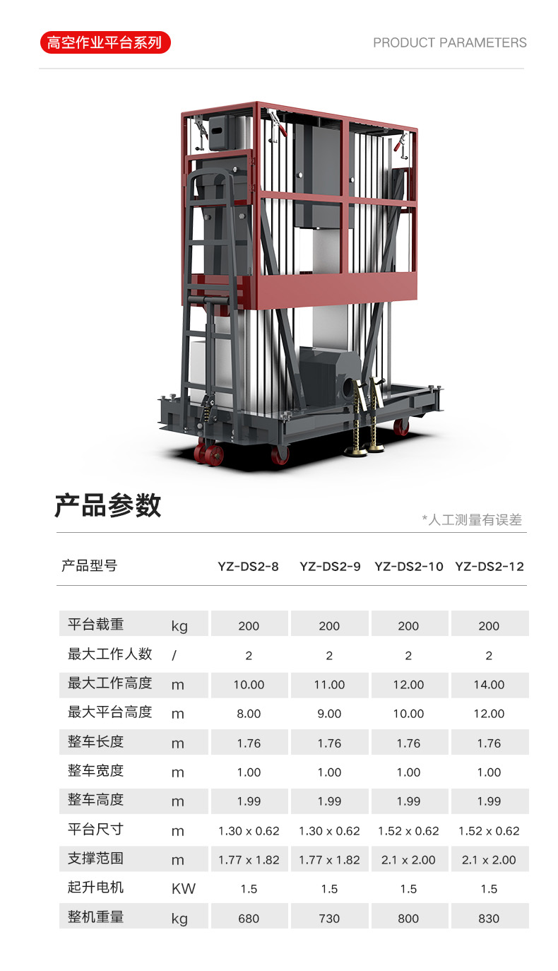 揚(yáng)子升降平臺(tái)YZ-DS2 升降機(jī)(圖17)